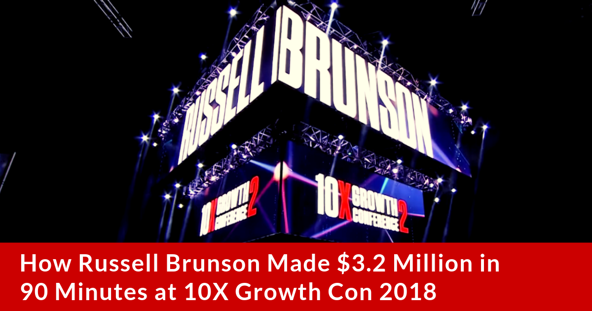 How Russell Brunson Made $3Million in 90 Minutes